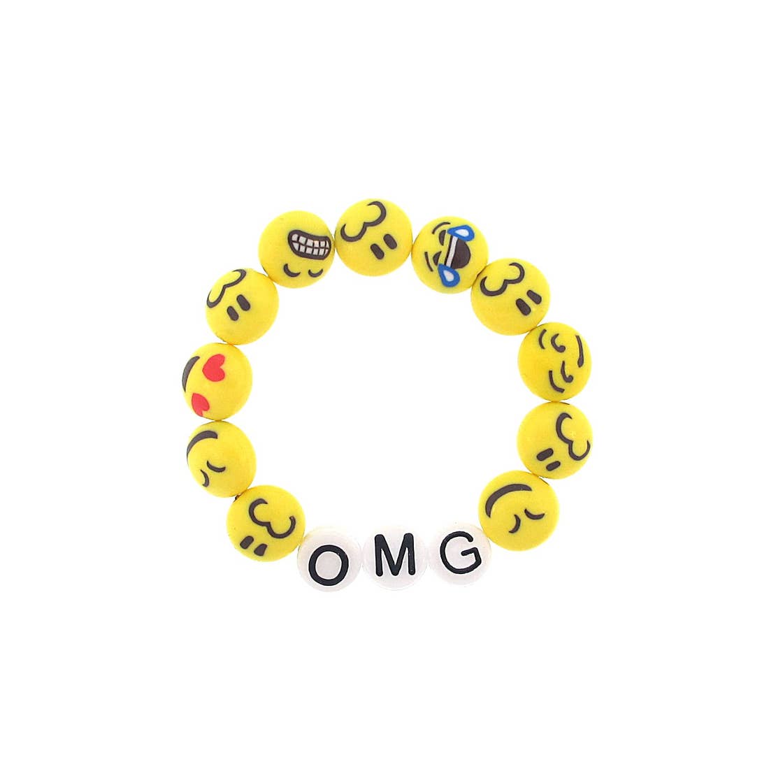 OMG Emoji  Stretch Bracelet by Sadie's Moon