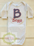 Baby Initial Applique Gown