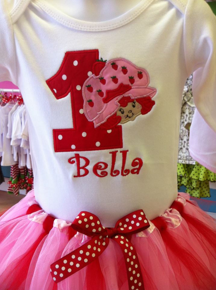 Strawberry Shortcake Birthday TuTu Set