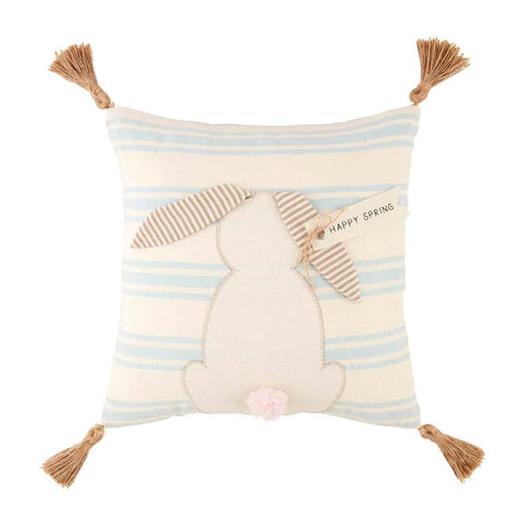 Bunny Striped Pillow