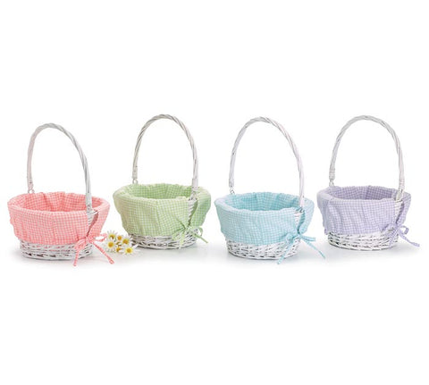 Willow Easter Basket Gingham