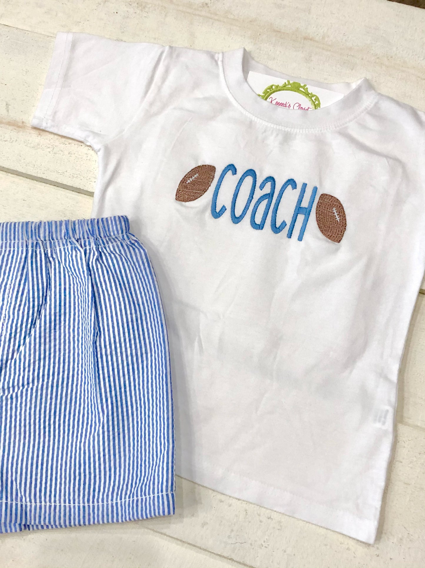 Football Monogram Short Set