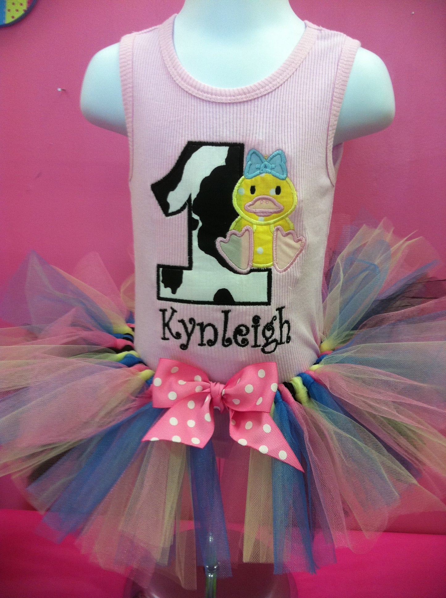 Cow Ducky Birthday TuTu Set