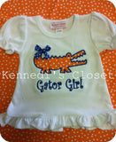 Orange Gator Girl Shirt