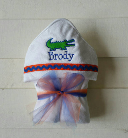 Hooded Towel Gator (available for boy and girl)