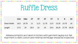 Girls Ruffle Dress- Seersucker All Colors