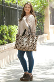 Large Leopard Tote with free Monogramming