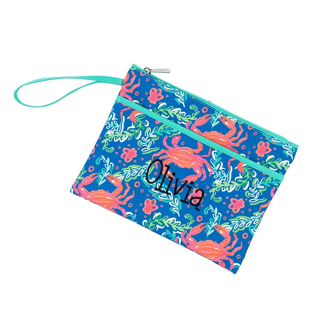 Personalized Zip Pouch Wristlet Free Monogramming