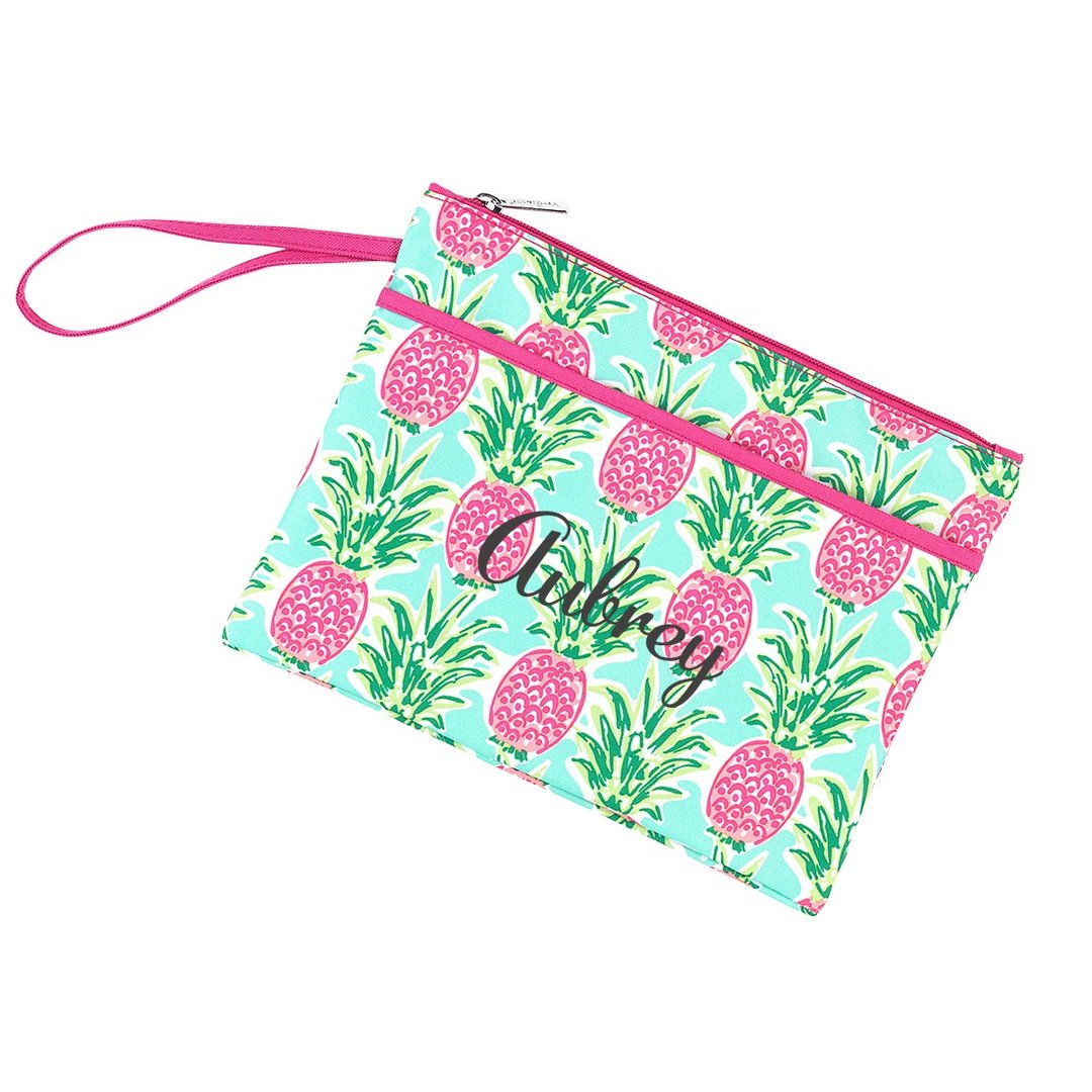 Personalized Zip Pouch Wristlet Free Monogramming