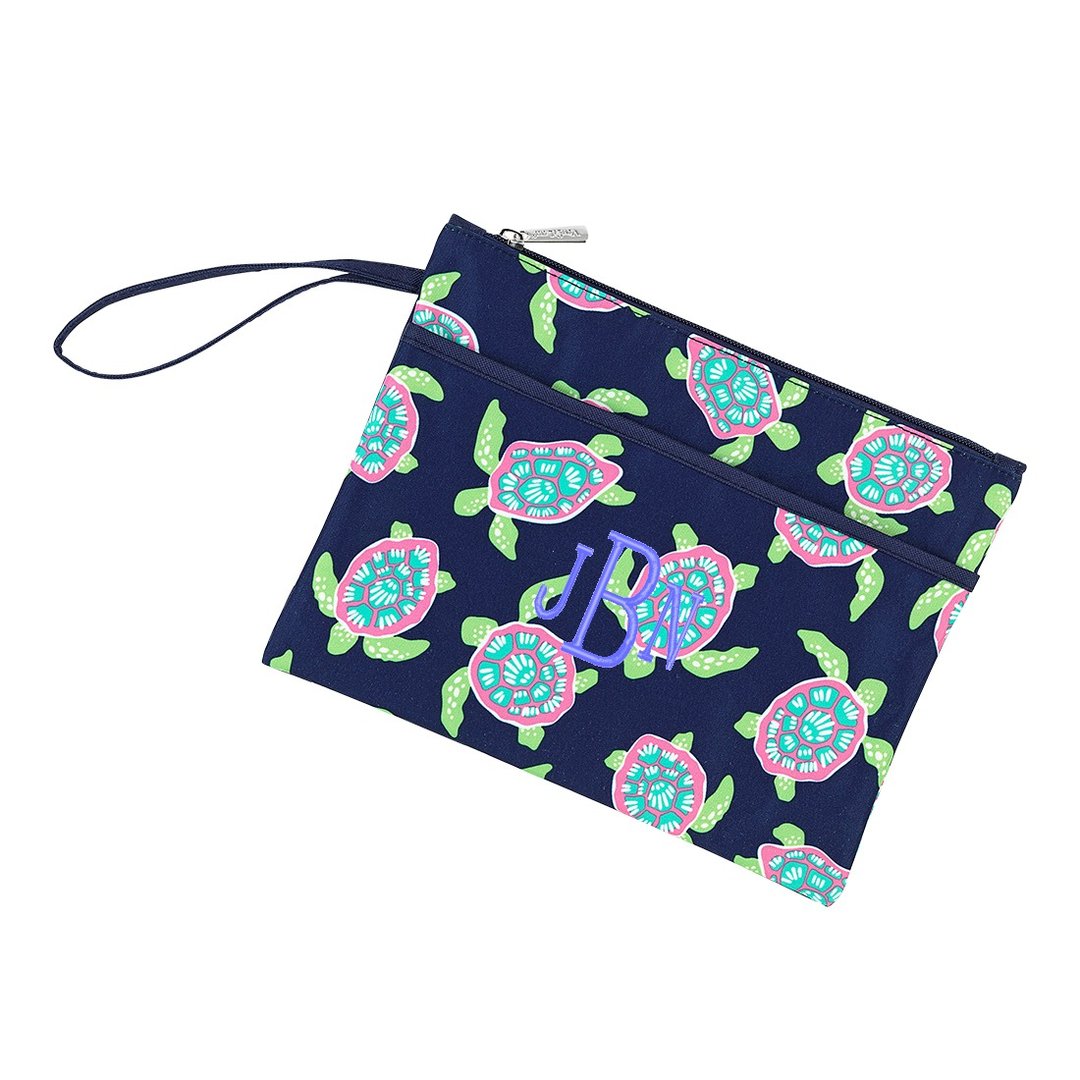 Personalized Zip Pouch Wristlet Free Monogramming