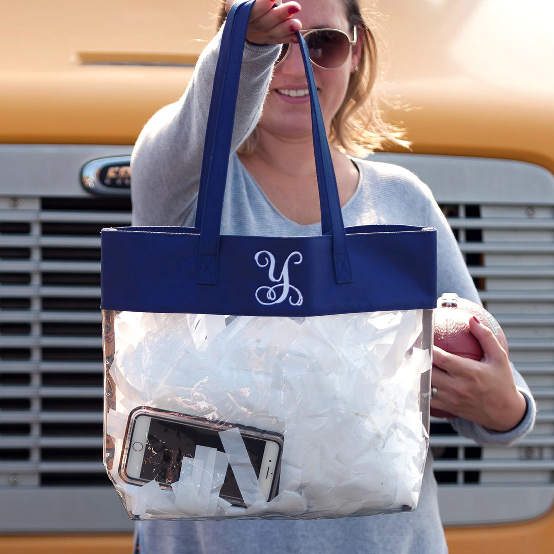 Clear Game Day Tote Bags