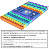 Silicon Rectangle Chess Board Pop it Fidget Toy Assorted