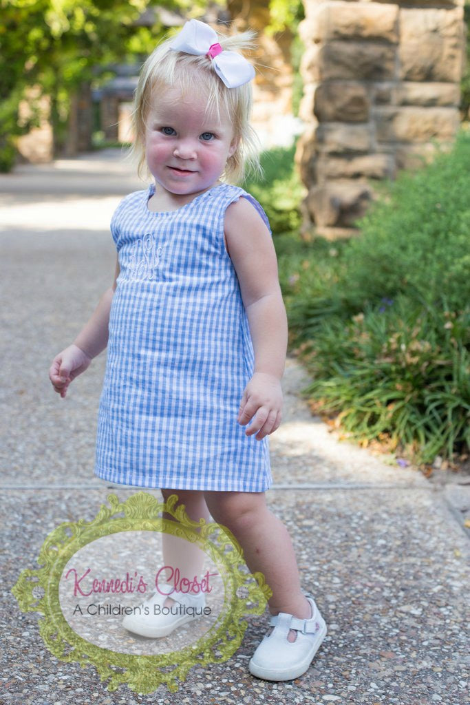 Girls Gingham Aline Dress