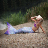 Aurora Borealis Mermaid Tail and Fin