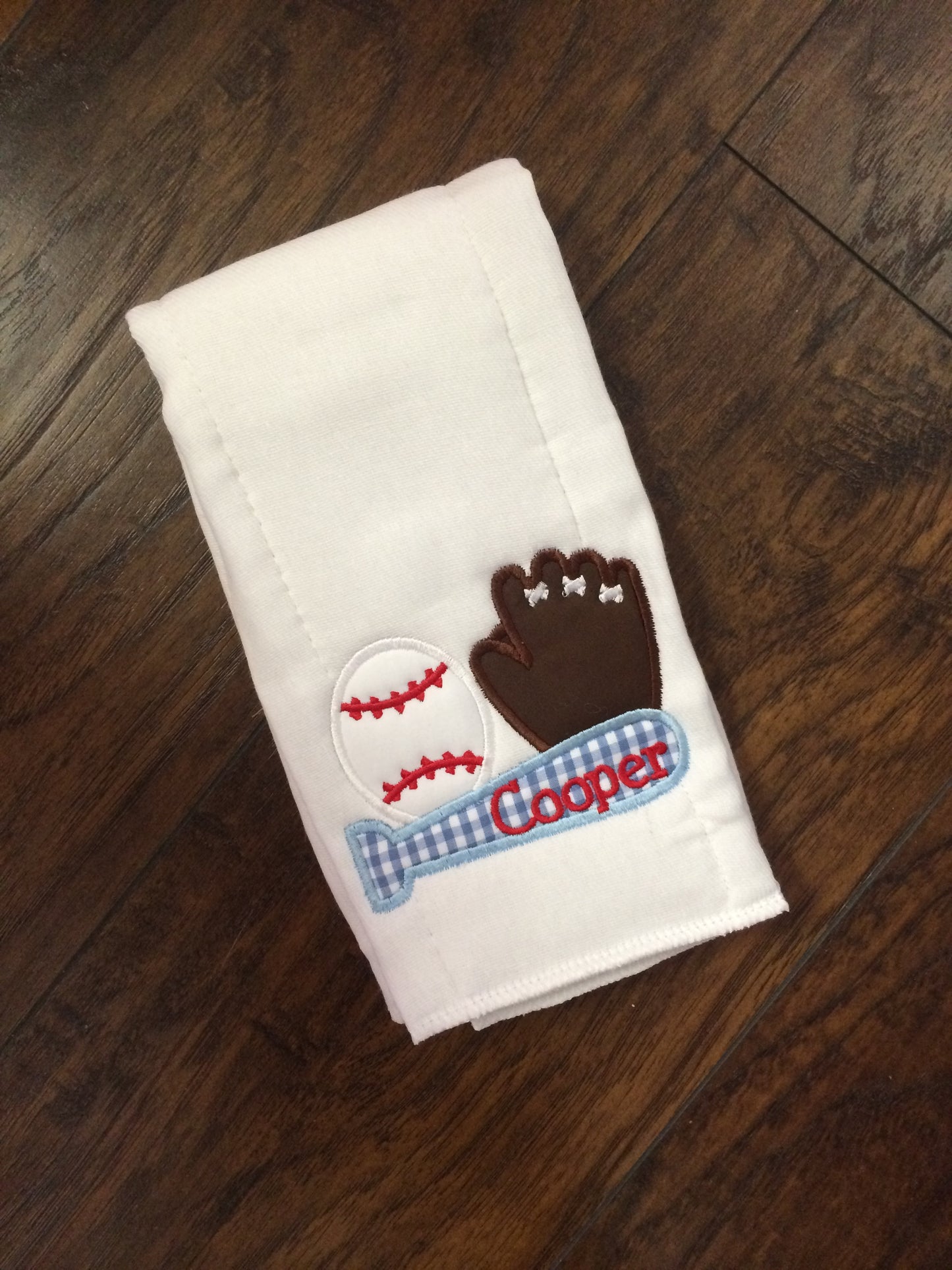 Baseball Burp Cloth