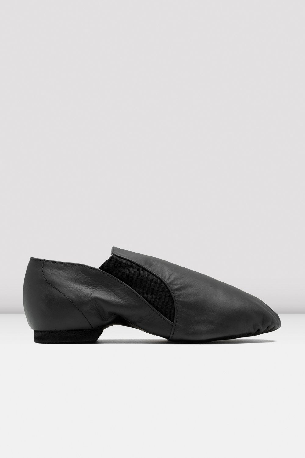 Black Leather Elasta Jazz Booties by BLOCH