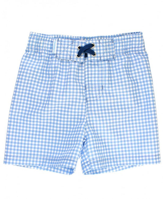 Blue Gingham Swim Trunks by RuggedButts