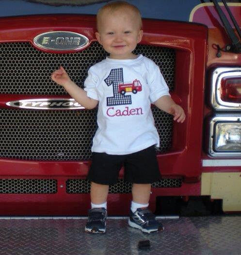 Firetruck Birthday Shirt