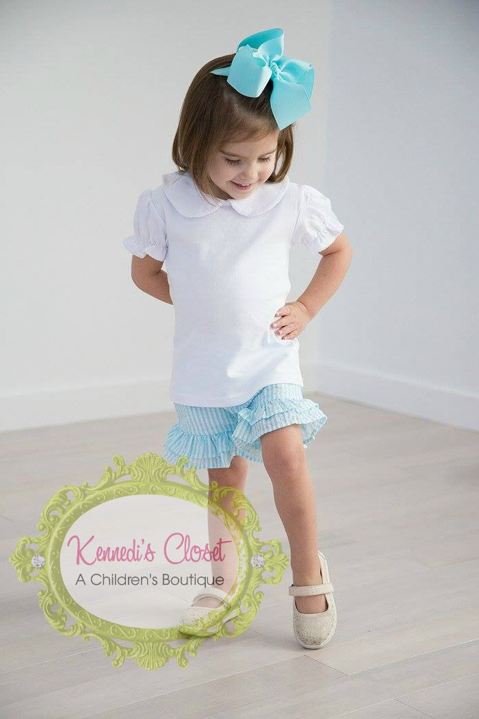 Ruffle Shorts Seersucker