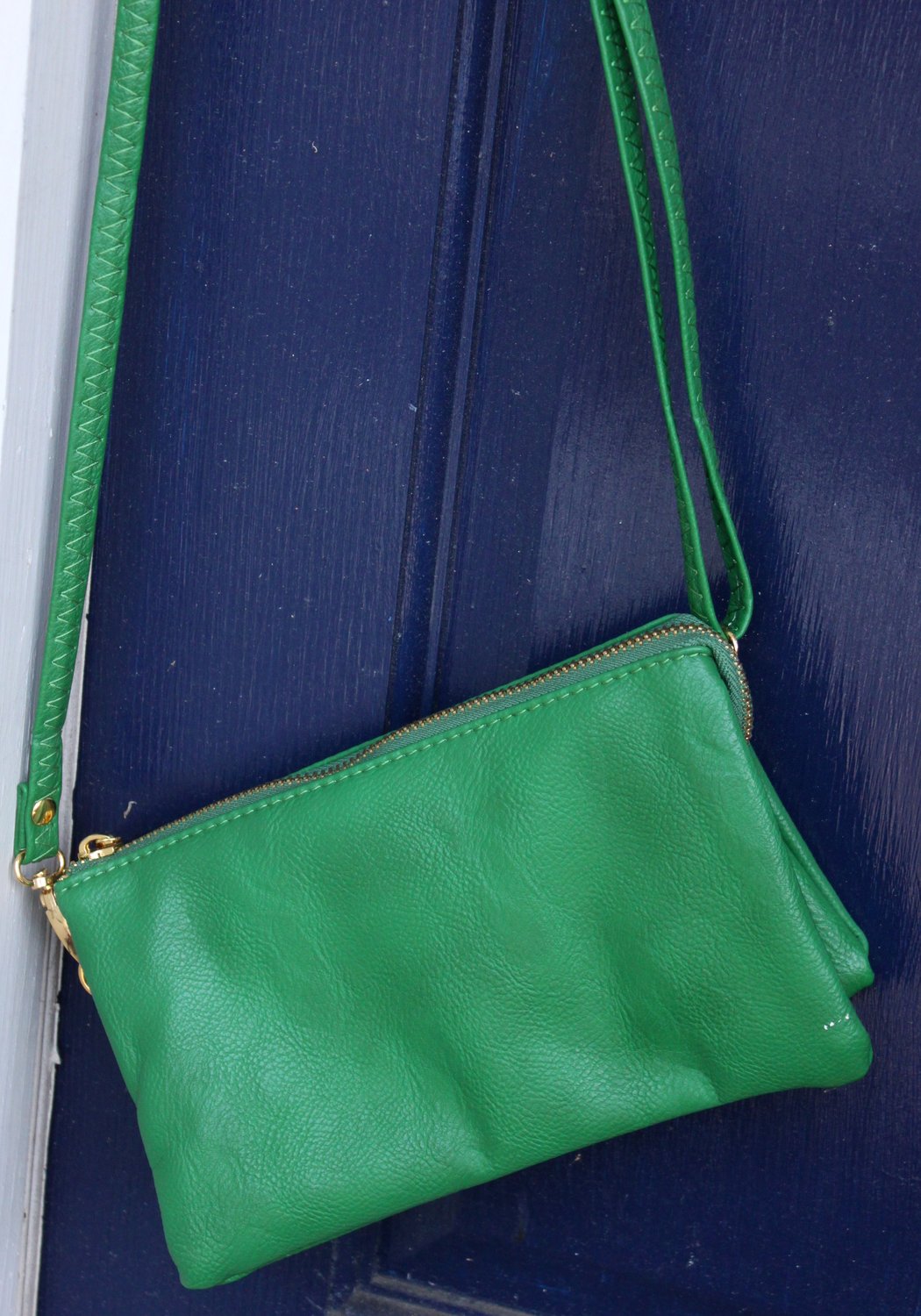 Monogrammed Clutch Kelly Green