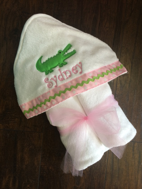 Hooded Towel Gator (available for boy and girl)