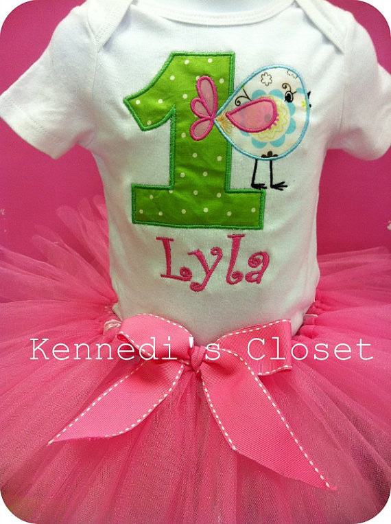 Birdie Tweet Birthday TuTu Set