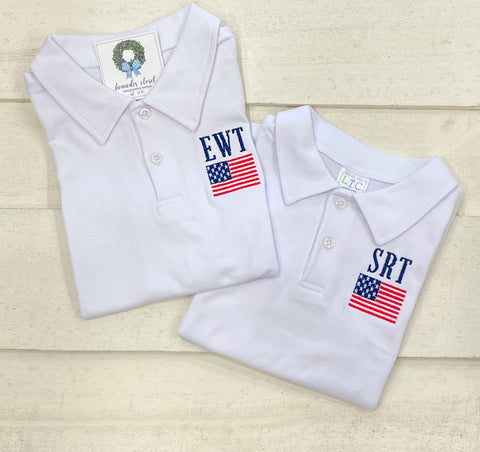 Flag Personalized Polo