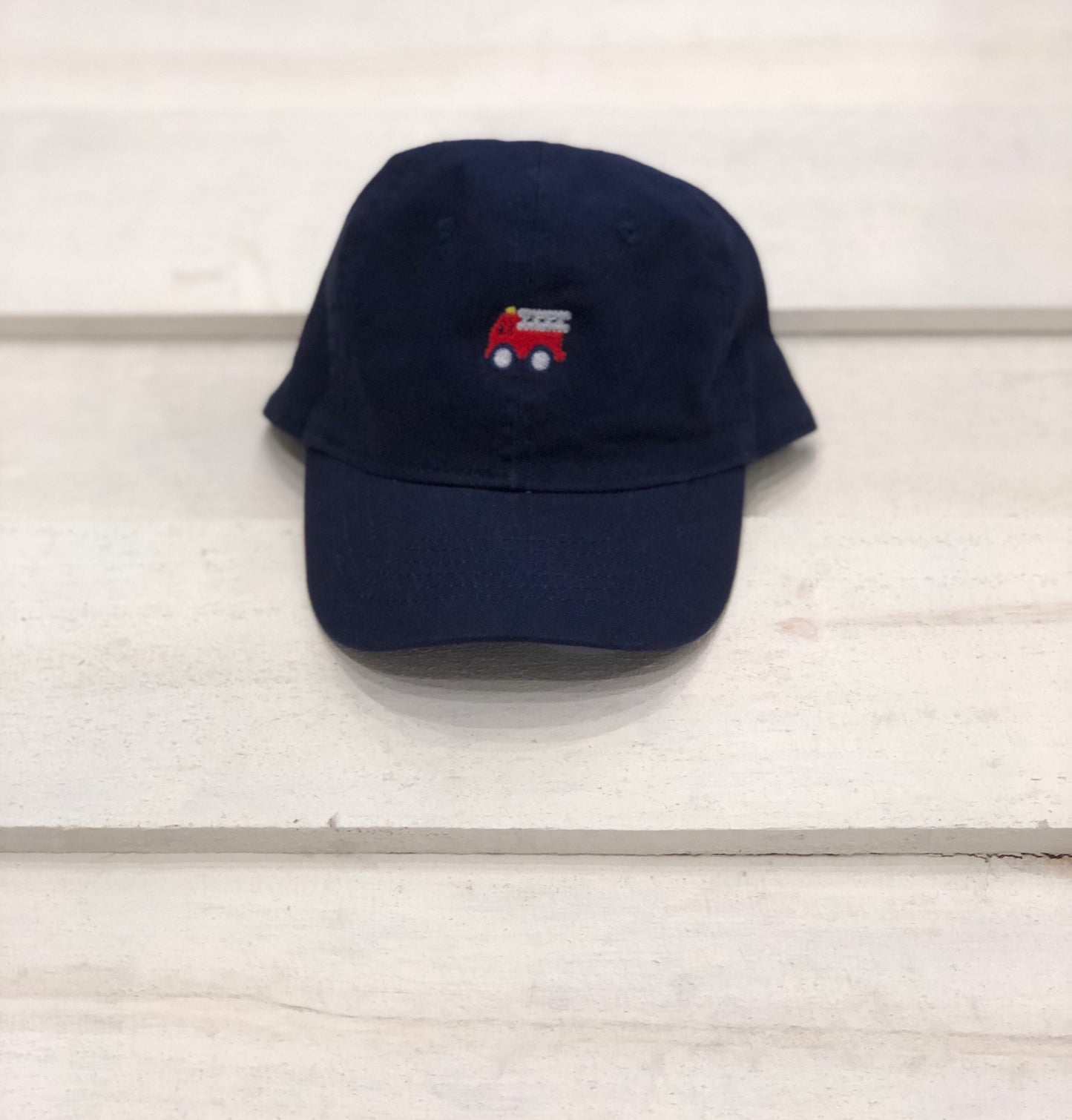 Navy fire truck Hat Kids