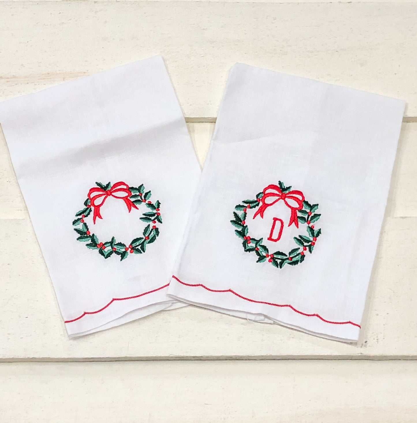 Farmhouse Wreath Tea Towel