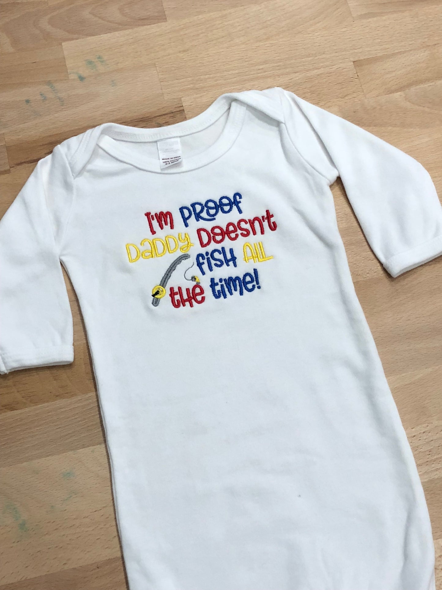 Proof Daddy Doesn’t Fish All the Time Design
