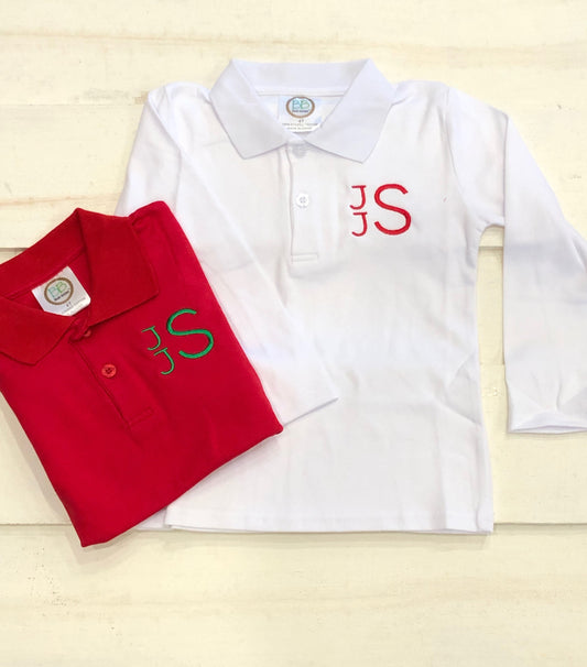 Monogrammed Polo long sleeve