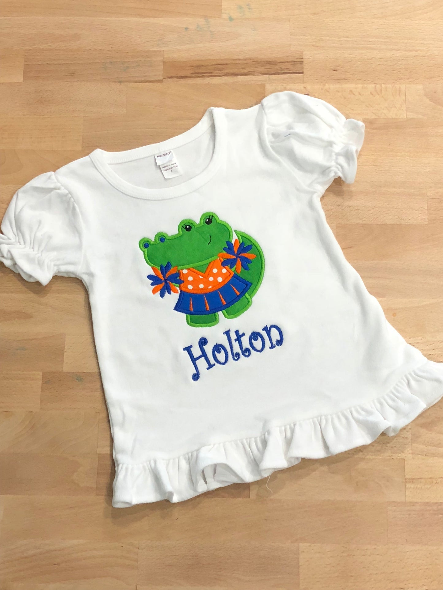 Gator Cheerleader Ruffle Shirt