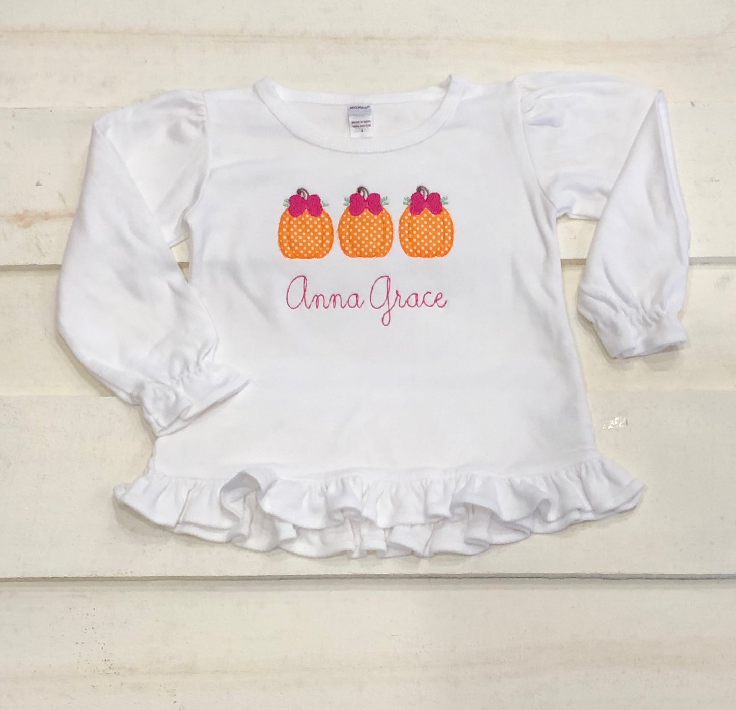 Pumpkin Bow Trio Shirt