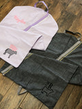 Seersucker Hanging Garment Bag with Applique