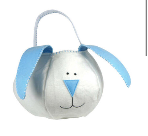 Blue- Floppy Ear Bunny Easter Bucket