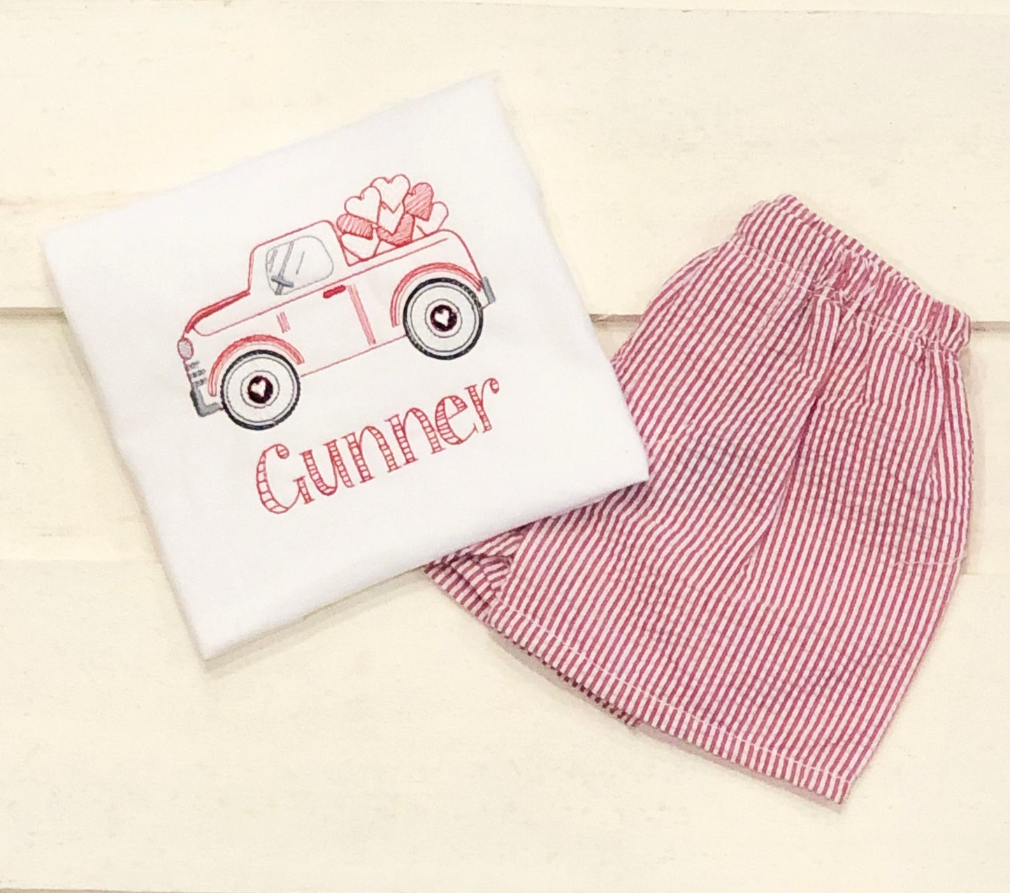 Vintage Valentine Truck Shirt