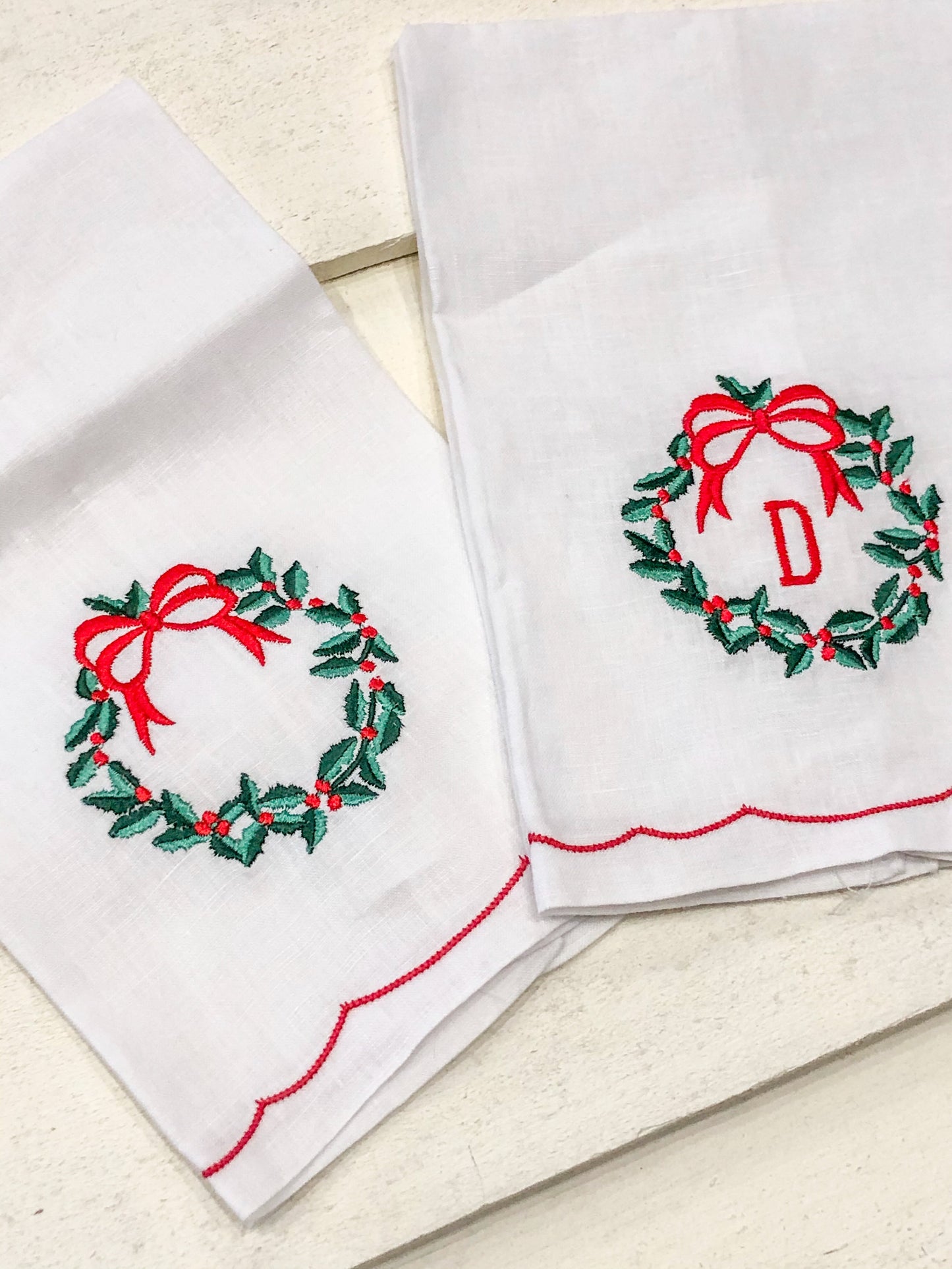 Farmhouse Wreath Tea Towel