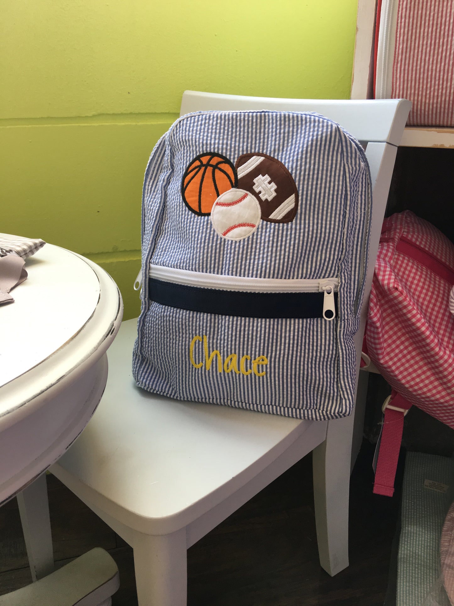 Sports Seersucker Backpack