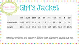 Girls Grey with PinkRuffle Jacket