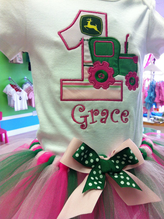 Tractor Deere Birthday TuTu Set