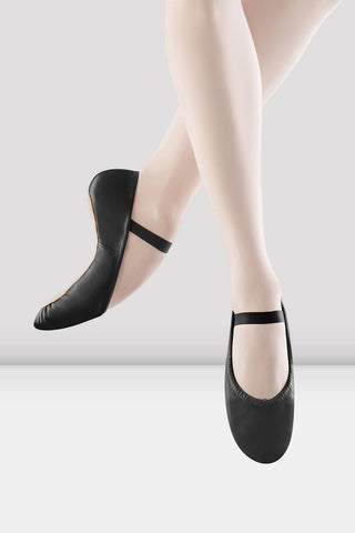 Ballet Black 205 Dansoft Leather Ballet Shoes by BLOCH