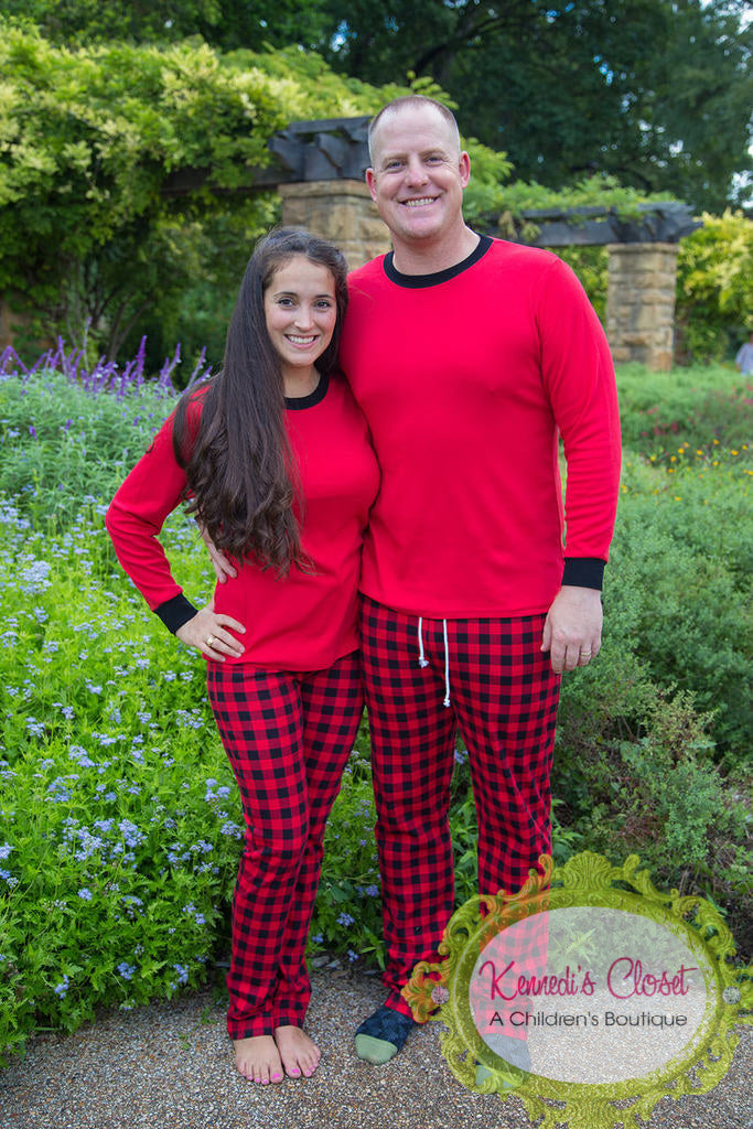 Red Buffalo Check Pajamas- Family