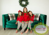 Christmas Jammies Pajamas Christmas Stripes KIDS and ADULTS