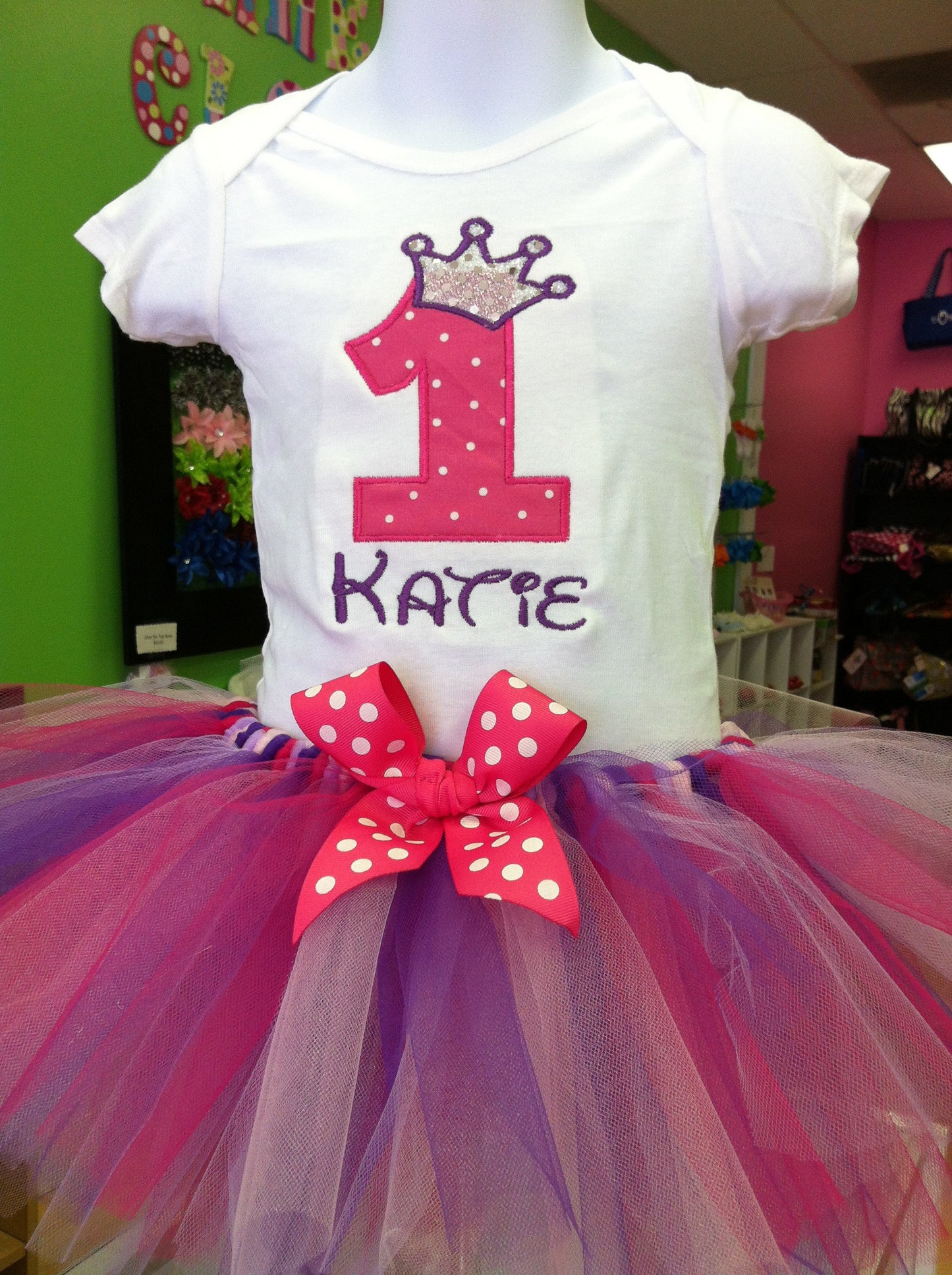 Princess Tiara Birthday TuTu Set