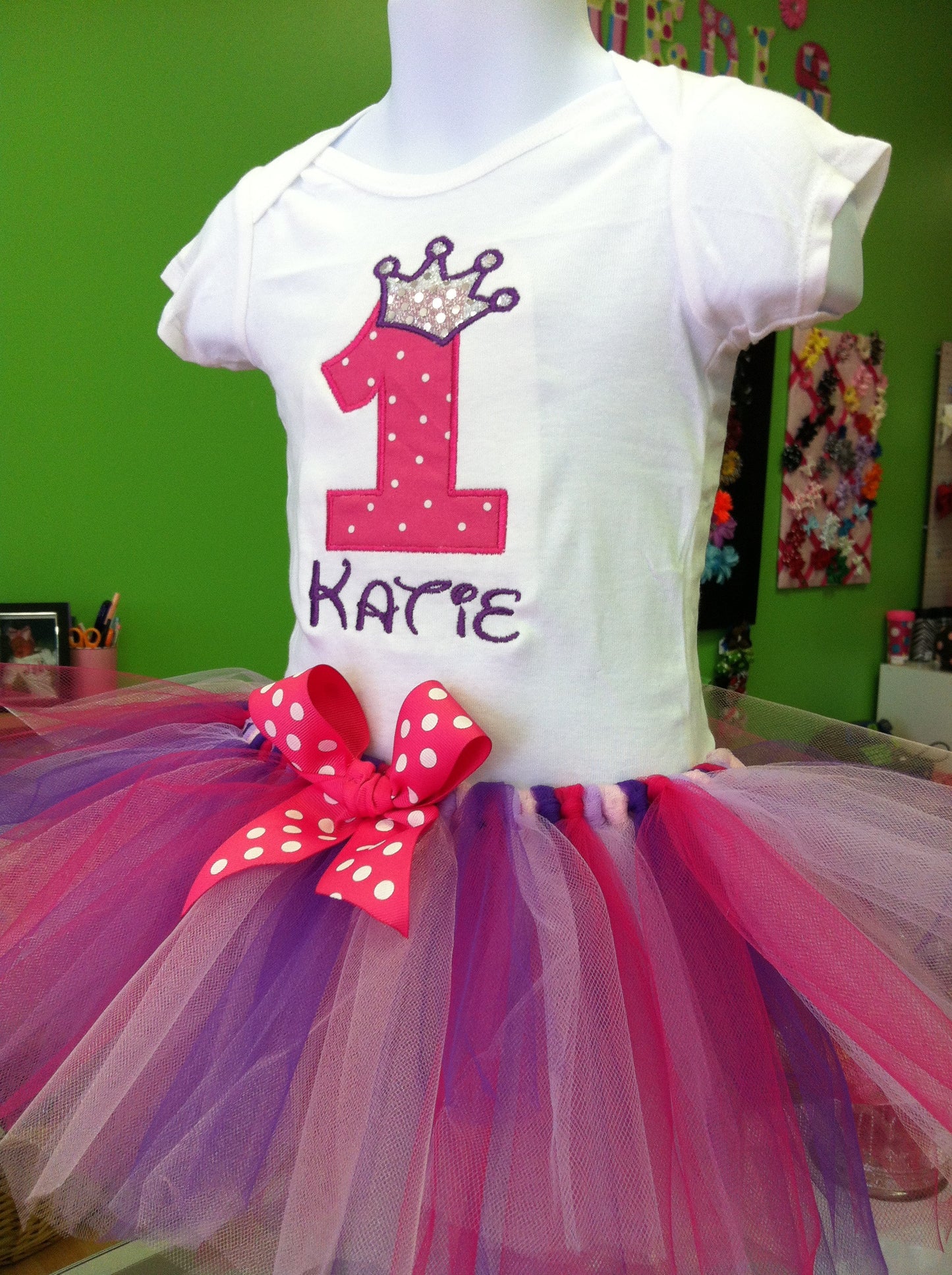 Princess Tiara Birthday TuTu Set