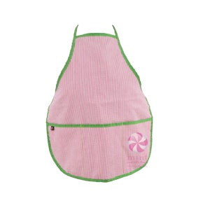 Red and Green Seersucker Apron for Kids and Adults