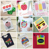 Back to School Applique Collage