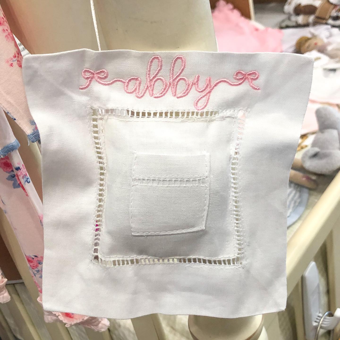 Linen Tooth Fairy Pillow- available in pink and blue